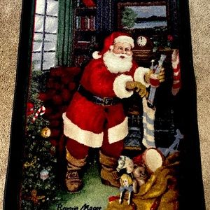 Christmas Milkier Seasonal Inspired 2’ 8” x 3’10”Area Rug Santa’s Visit
